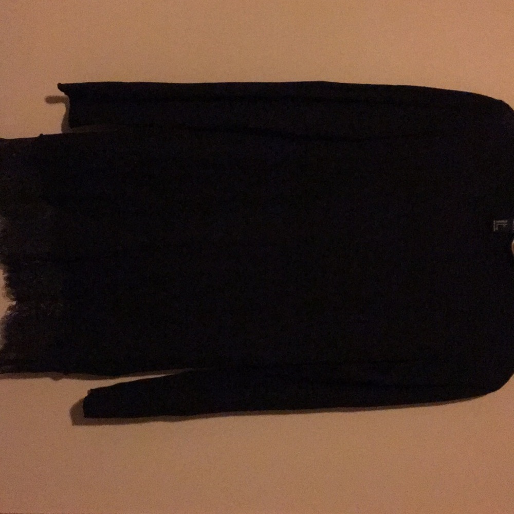 Black dress lace bottom